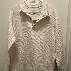 Goodfellow & Co Men's Textured Cream Zip-Up Sweater